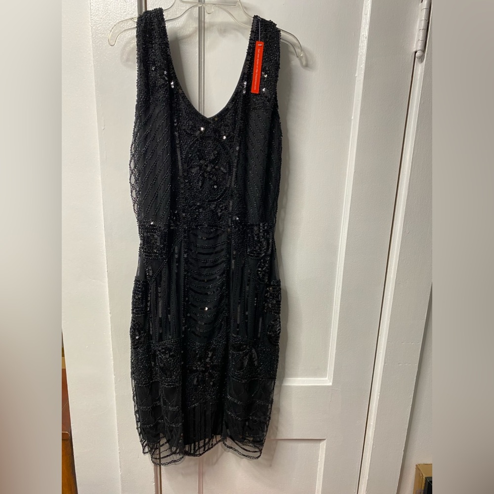 Beaded black dress